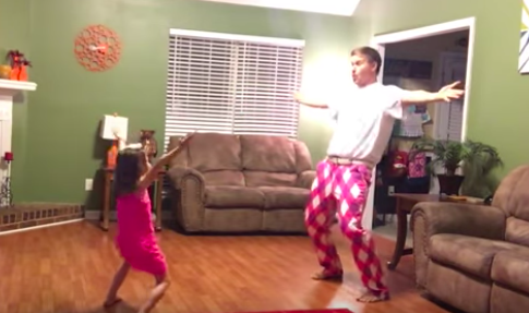 Talented Daddy and Daughter Can’t Stop Dancing Covering ‘Can’t Stop the Feeling’!