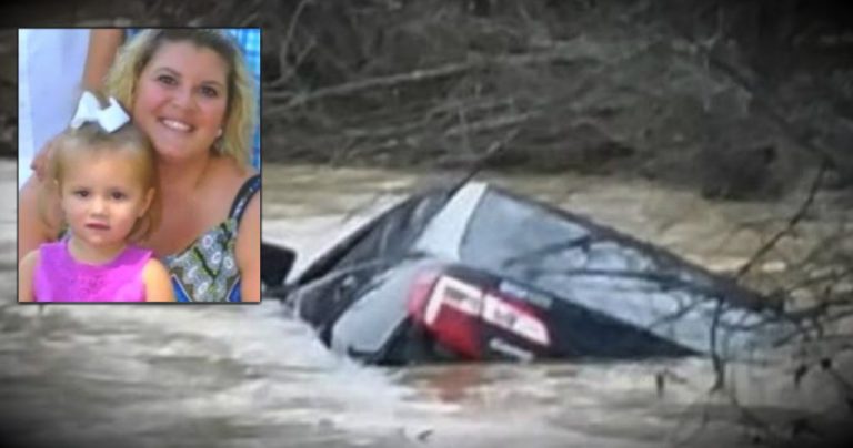 Her Baby Was in Their Car When They Sink in to the Water, an Angel Rescued Them!