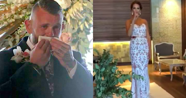 Bride Stopped In The Aisle During Wedding March, Deaf Groom Cried Because Of What She Did!