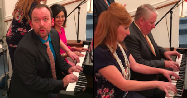 1 Piano, 4 Pianists and 8 Good Old Worship Songs After Church Service Went Viral!