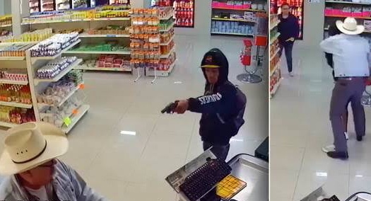 Robber Turned His Back From Man With Cowboy Hat, Regretted Doing It!