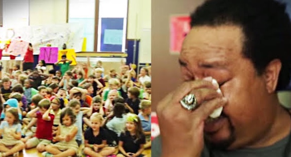 Janitor Burst In Tears When Asked To Clean The Gym Without Expecting to See Students Prepare This for Him