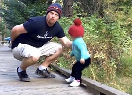 Dad Stood As A Hero Saving Little Girl From Falling Off The Bridge, Everything Happened So Fast!