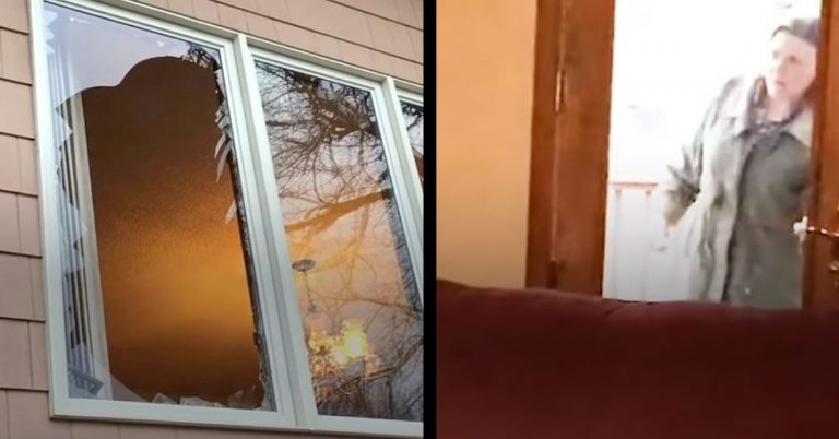Couple Was Alarmed Seeing Broken Window, Got Shocked When They Found Out Who The Intruder Was!