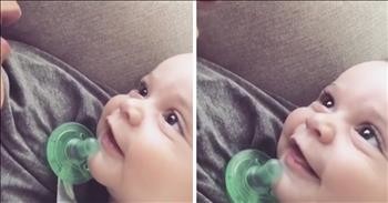 Baby Giggles As Mother Serenades Son With A Precious Song “Give Me Jesus”