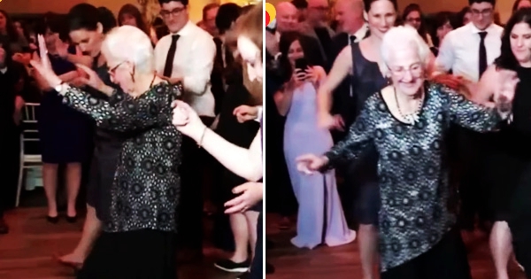She is Amazing! 96 years Old Lady Leads Dance, Rocks The Dance Floor With Superb Moves!