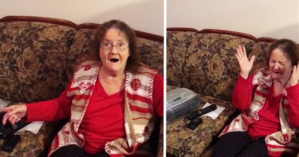 Grandson Surprises Grandma With Her 30-Yr-Old Song – Fishing In The Sky!