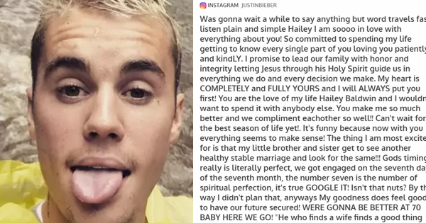 Justin Bieber Pens Heartfelt Message About His Faith in God and His Troubled Past
