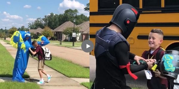 Teen Dresses Up In Funny Costumes Every Day To Greet Little Brother – His Reason Will Make You Cry