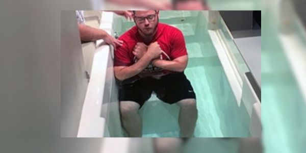 ‘God Picked Me’: Ex-Drug Addict Baptized at the Church He Vandalized