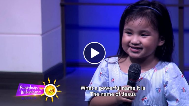 Sweet Little Girl Singing ‘What a Beautiful Name’