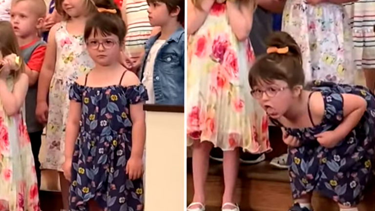 5-Year-Old Girl Steals The Show During Preschool Graduation With Hilarious Dance Moves