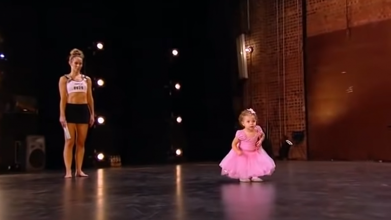 2-Year-Old Ballerina Follows Her Mom Onto The Dance Stage And Surprises Judges