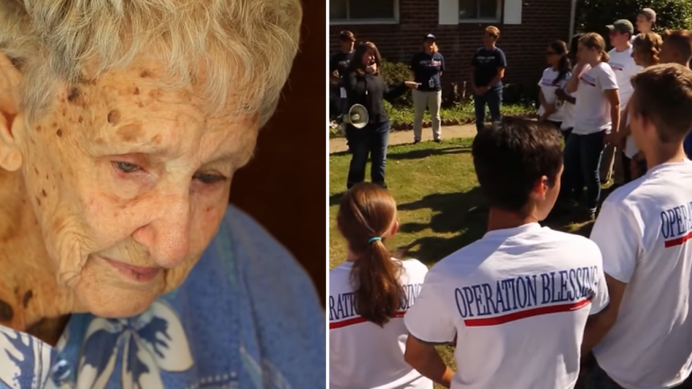 90-Year-Old Widow Has Nowhere To Turn, But Then An ‘Army Of Angels’ Show Up at Her Door