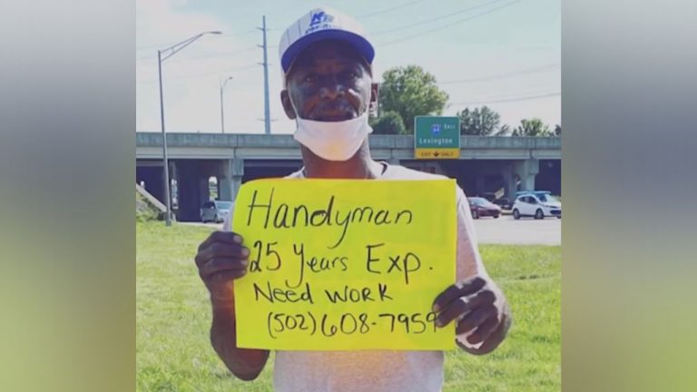 Handyman in Louisville Experienced “God’s Work” After Standing on Street Asking for a Job