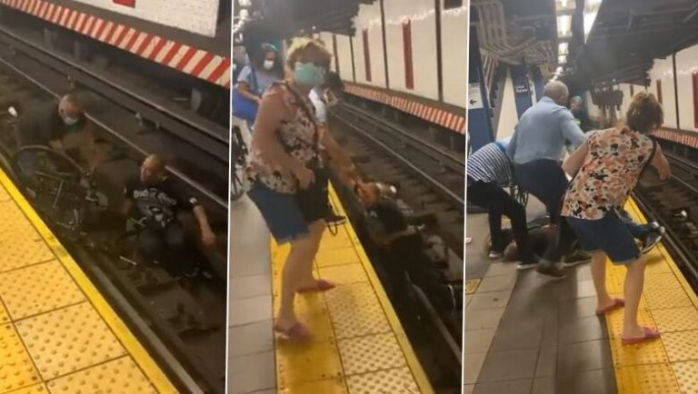 Good Samaritans Jump into Action to Save Man in Wheelchair Who Fell on Subway