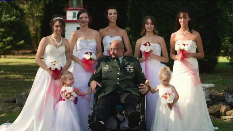 Father Honored With His Dying Wish as He Walked 7 Daughters Down the Aisle