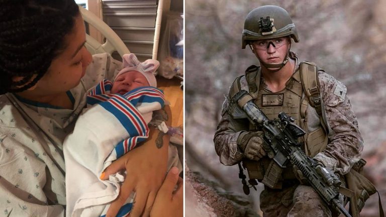 Widow of US Marine Rylee McCollum Fallen in Afghanistan Gives Birth to Their Daughter