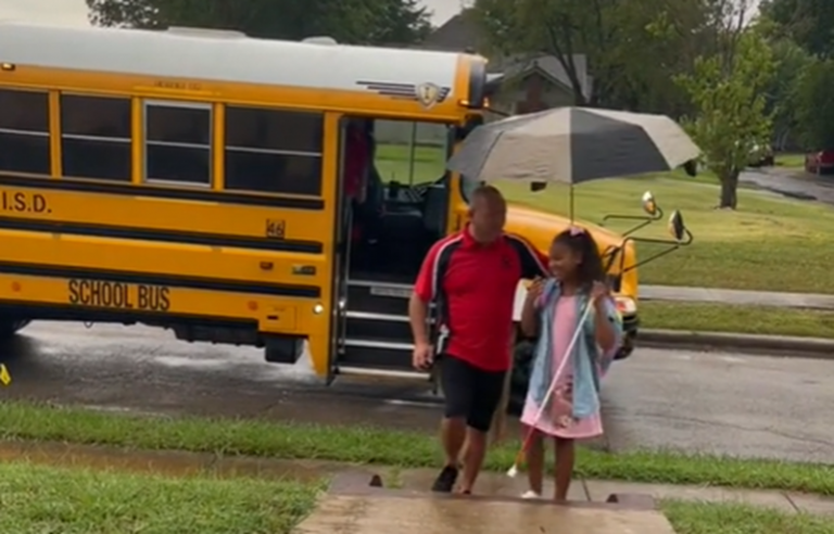 School bus driver befriending 9-year-old student goes viral