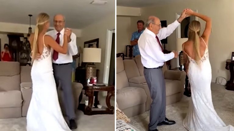 Bride Flies 800 Miles To Share ‘First Dance’ With 94-Year-old Grandpa