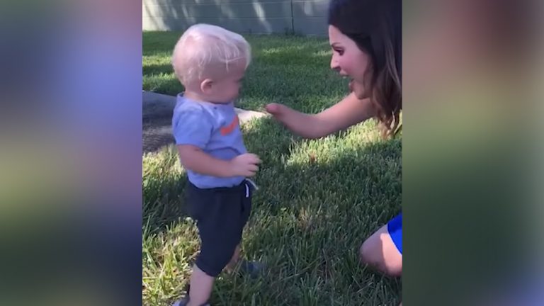 One-Handed Woman Tries To Fist Bump Little Boy Never Anticipating His Response To Make Her Cry