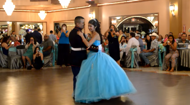Marine Slow Dances With Her Daughter on Quinceanera But Wait Until You See Their Skills When The Music Changes