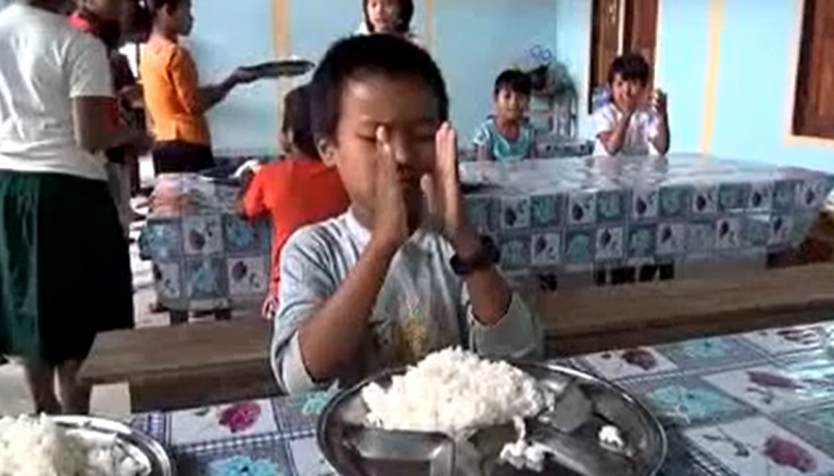 Deaf Children Praying Through Sign Language Showing All Things Are Possible By Faith