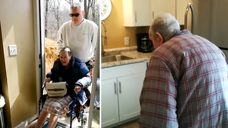 Son Converts Basement into Refurbished Suite for His Elderly Parents to Live in