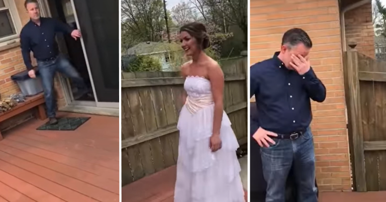 Dad Who Lost 19-Year-Old Sister Gets Emotional at Seeing Teen Daughter Wearing Her Old Prom Dress