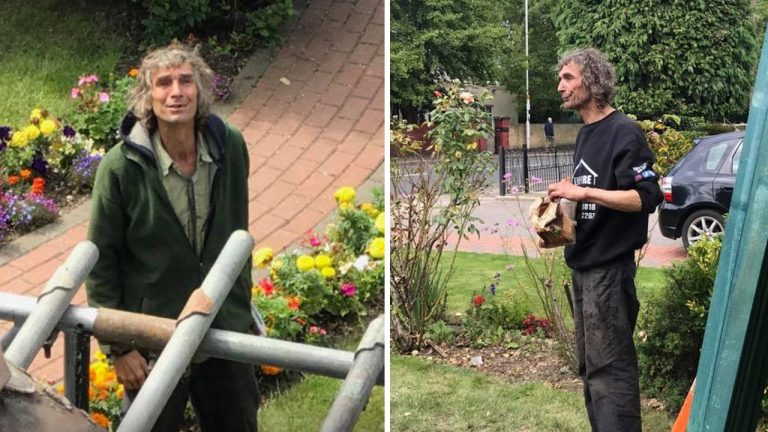 Roofer Sees Homeless Man And Offers Him A Job – Can’t Believe What He Is Caught Doing