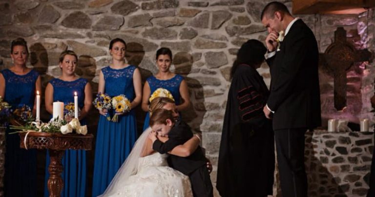 Bride Surprises Stepson and His Mom in Wedding Vows and Her Powerful Speech Goes Viral
