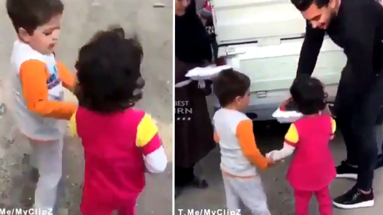 Little Girl Was Passed By And Hungry after An Earthquake until Young Boy Took A Stand