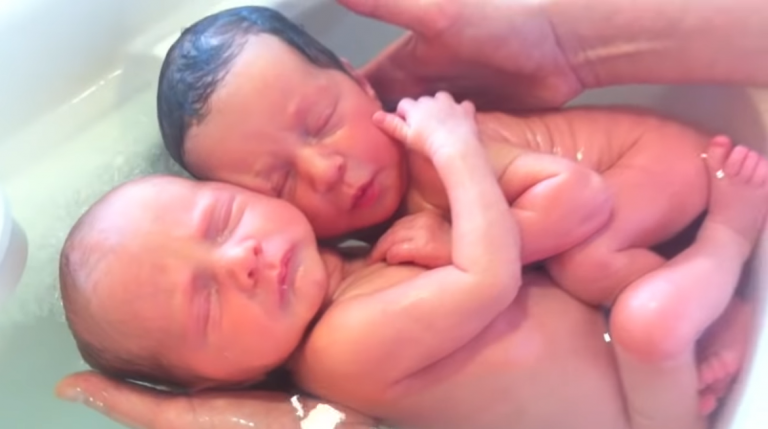 Newborn Twins Won’t Stop Cuddling like They Did in The Womb