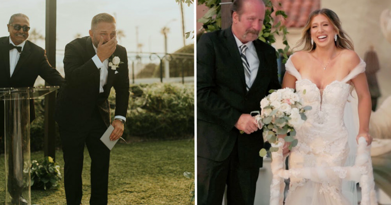 Bride in A Wheelchair Makes Groom’s Jaw Drop When She Walks Down The Aisle at Their Wedding