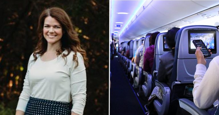 Crying Mom on Plane Stuck with Insulting Man until A Voice Beside Her Says: “We’re Switching Seats, NOW”