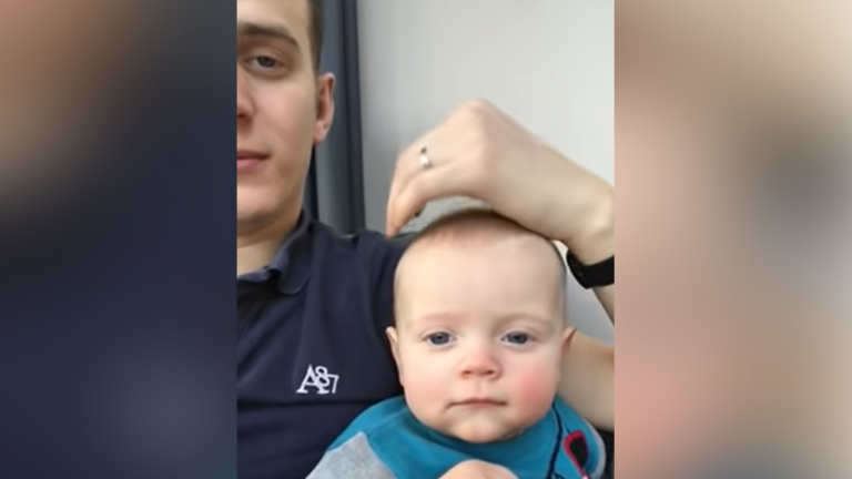 Dad Records Himself Putting Baby to Sleep Using Old Technique, Clip Spreads across Internet
