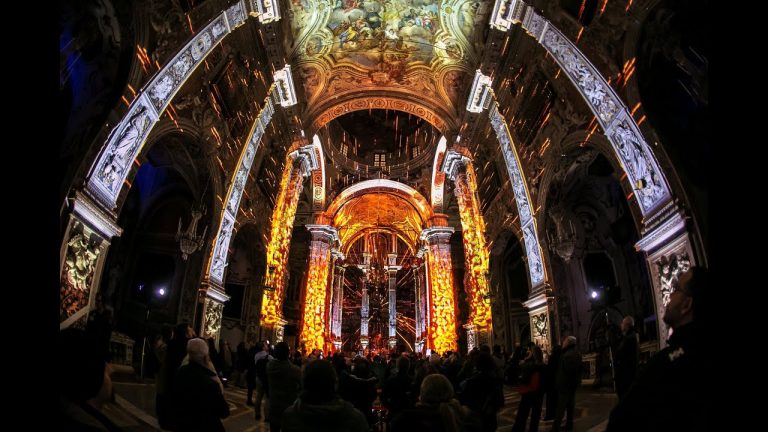 Fantastic Immersive 360 ​​° Projection Mapping at the Church of Santa Caterina d’Alessandria in Palermo