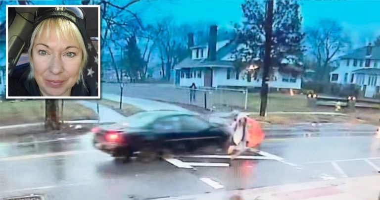 Car Was Barreling Straight for Student but Then Brave Crossing Guard Puts Her Body on The Line