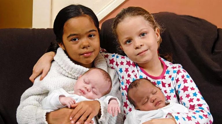 Mom unexpectedly Gives Birth to Biracial Twins, Then Gets Even Bigger Surprise 7 Years Later