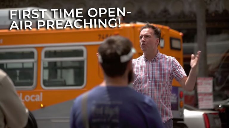 Watch Him Street Preach for the First Time Ever!