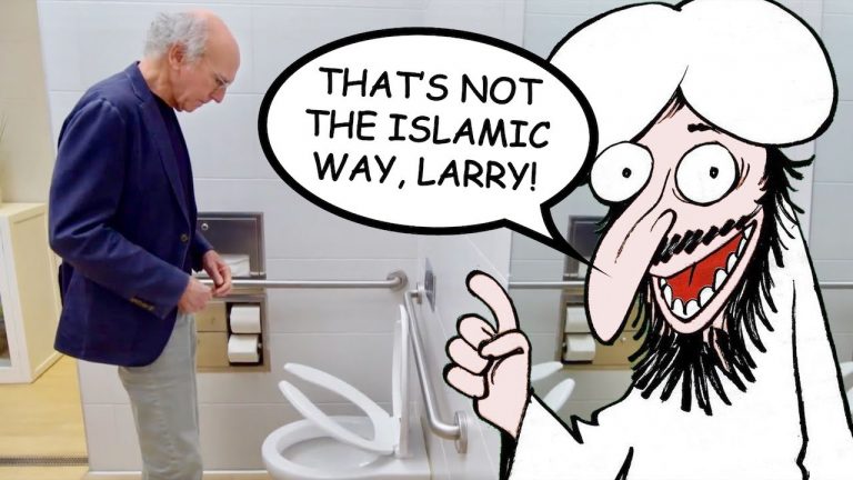 Muhammad Teaches Larry David How to Pee!