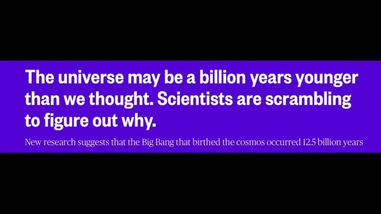 The Universe May Be a Billion Years Younger?!