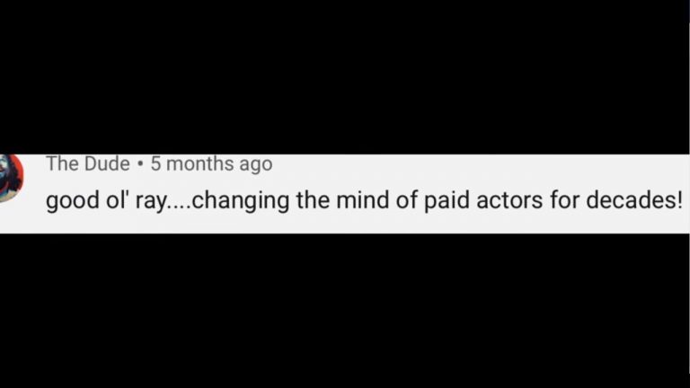 Has Ray Comfort used paid actors before?