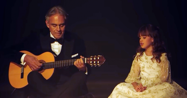 Andrea Bocelli Performs ‘Hallelujah’ with 8-Year-Old Daughter in Stunning Duet