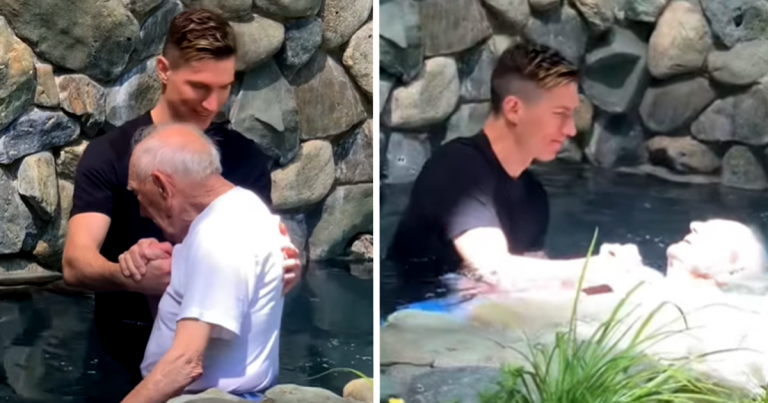 A 99 Years Old Man Gets Baptized! It’s Never Too Late!