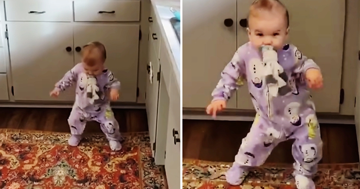 Baby Girl Gets Down and Boogies Every Time Mom Puts on Music