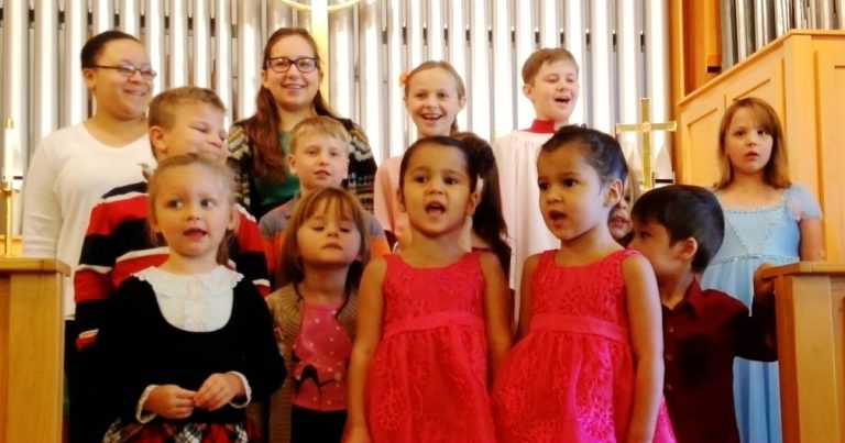 Preschool Children Perform Beautiful Rendition of “Jesus Loves Me”