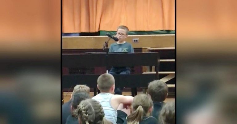 4th Grader Leaves Parents in Tears with Rendition of ‘Imagine’ at School Talent Show