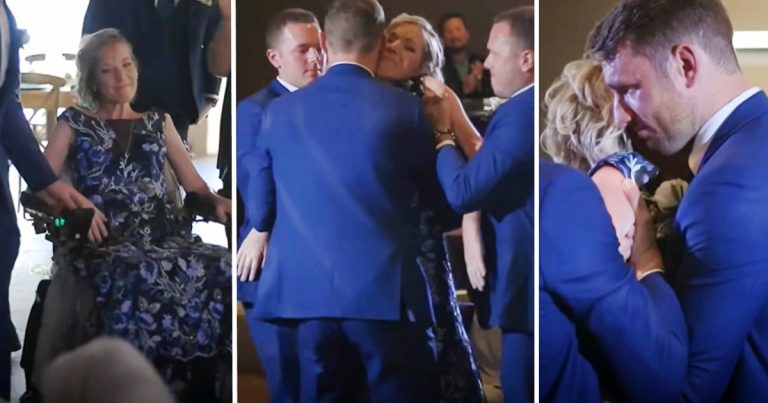 Groom’s Brothers Help Mom with ALS live out Her Dream of Dancing with Son at His wedding