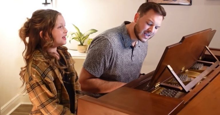 7-Year-Old Daughter and Dad Sing Beautiful Rendition of ‘How Great Thou Art’